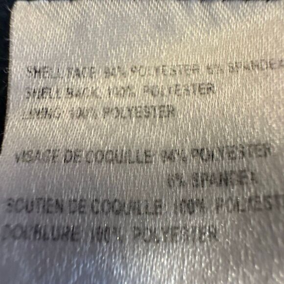 Calvin Klein Jacket Mens Soft Shell Black Water Resistant Breathable Full Zip - Picture 9 of 12